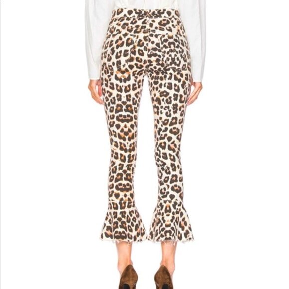 MOTHER The Cha Cha Fray Leopard Pant - Picture 3 of 10